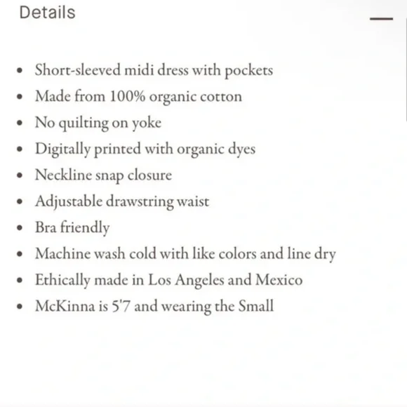 Christy Dawn Simple Dawn Dress in Rouge Rosette size large, red and pink floral - Picture 5 of 8